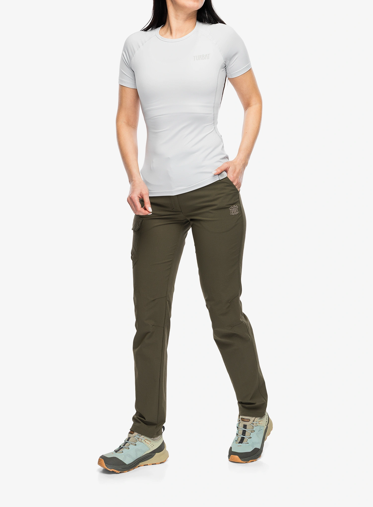 Ženska termo majica Turbat Hike Lite SS Thermo T-Shirt - glacier gray