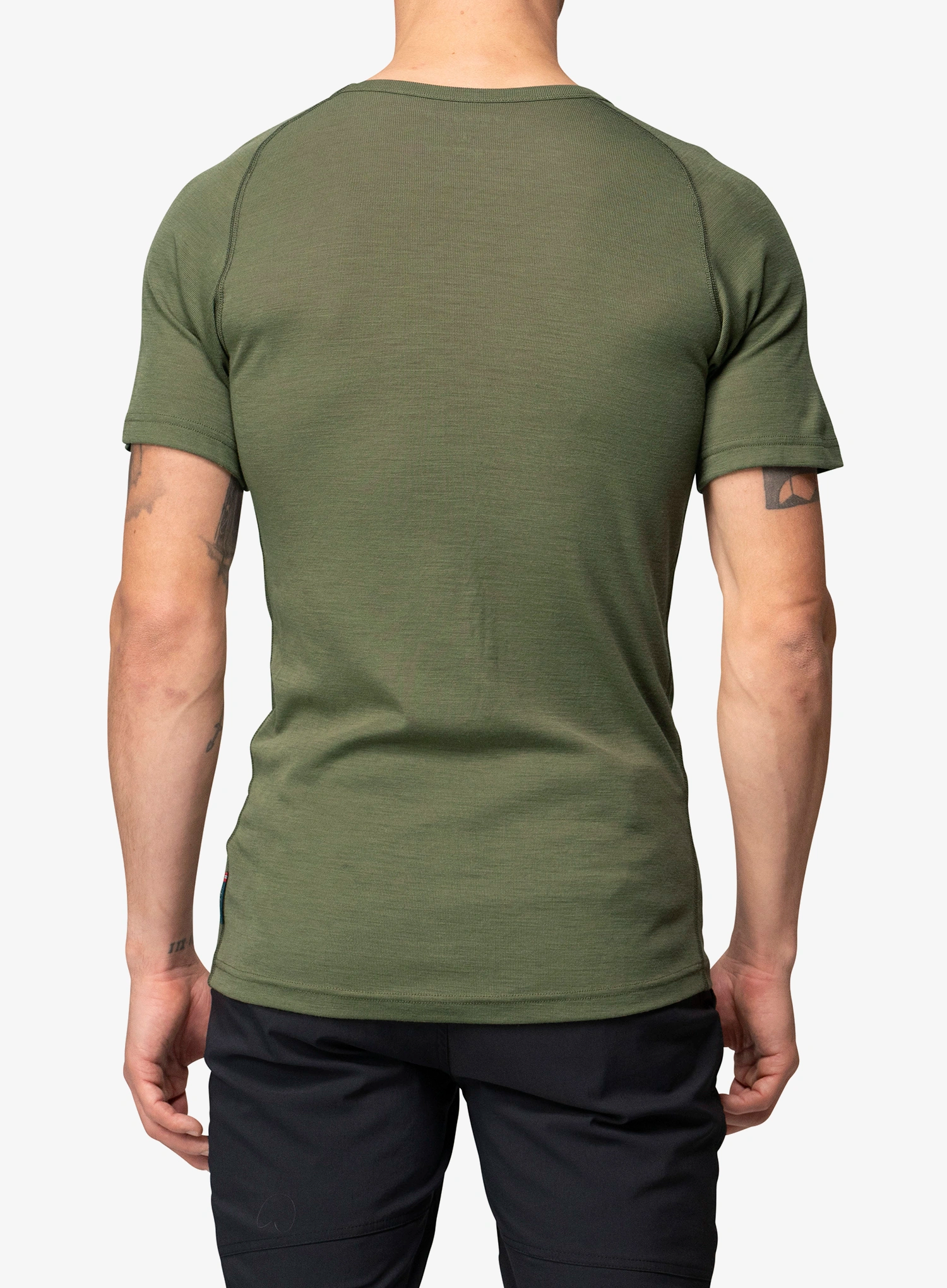 Termo majica Devold Lauparen Merino 190 Base Tee - lichen