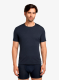 Termo majica Icebreaker Anatomica S/S Crewe - midnight navy