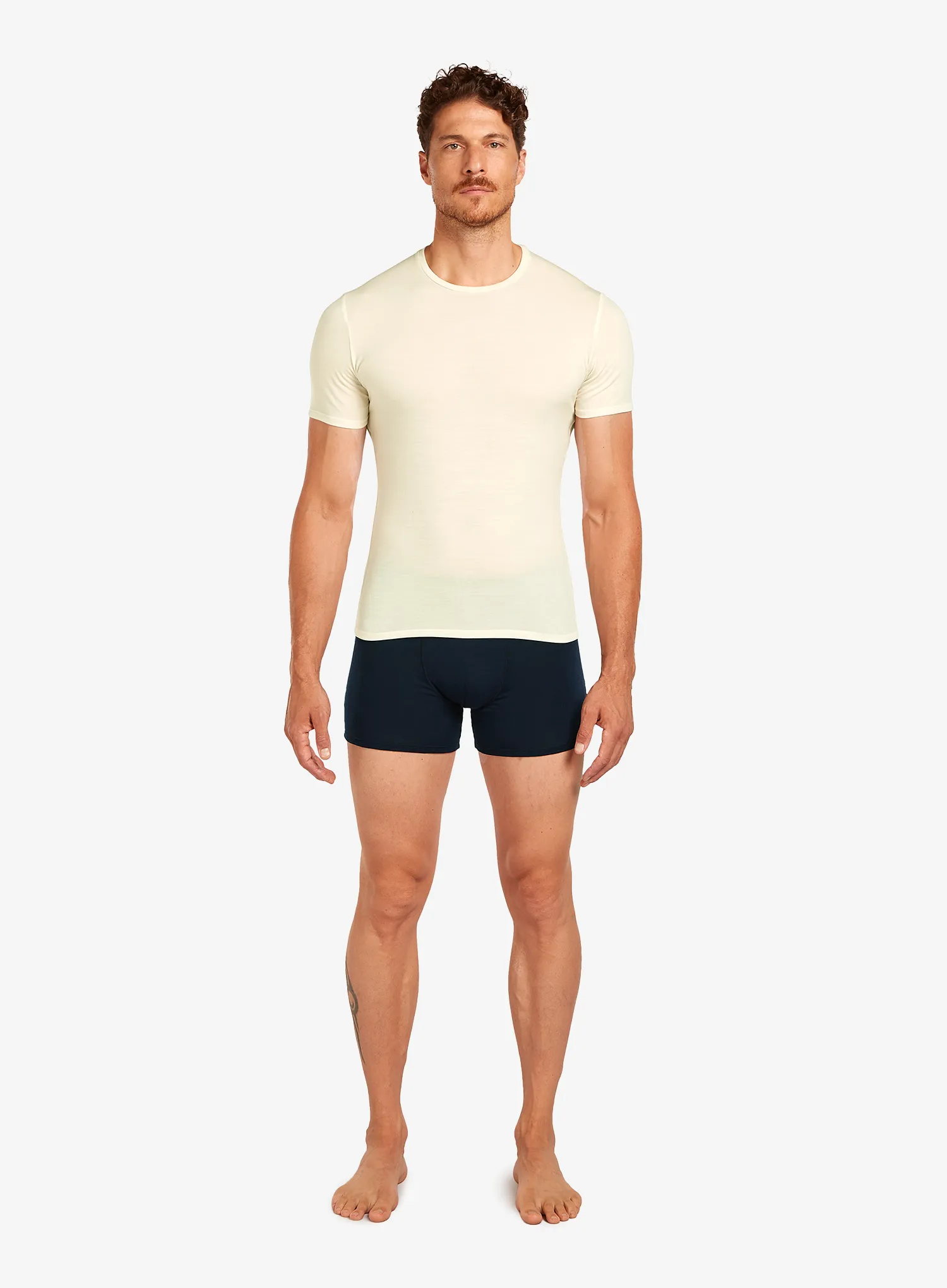 Termo majica Icebreaker Anatomica S/S Crewe - undyed