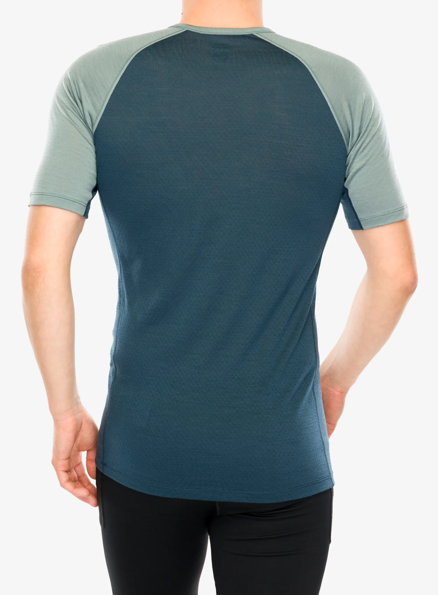 Termo majica Icebreaker Merino Blend 125 ZoneKnit SS Crewe - abyss/blue ash/cb