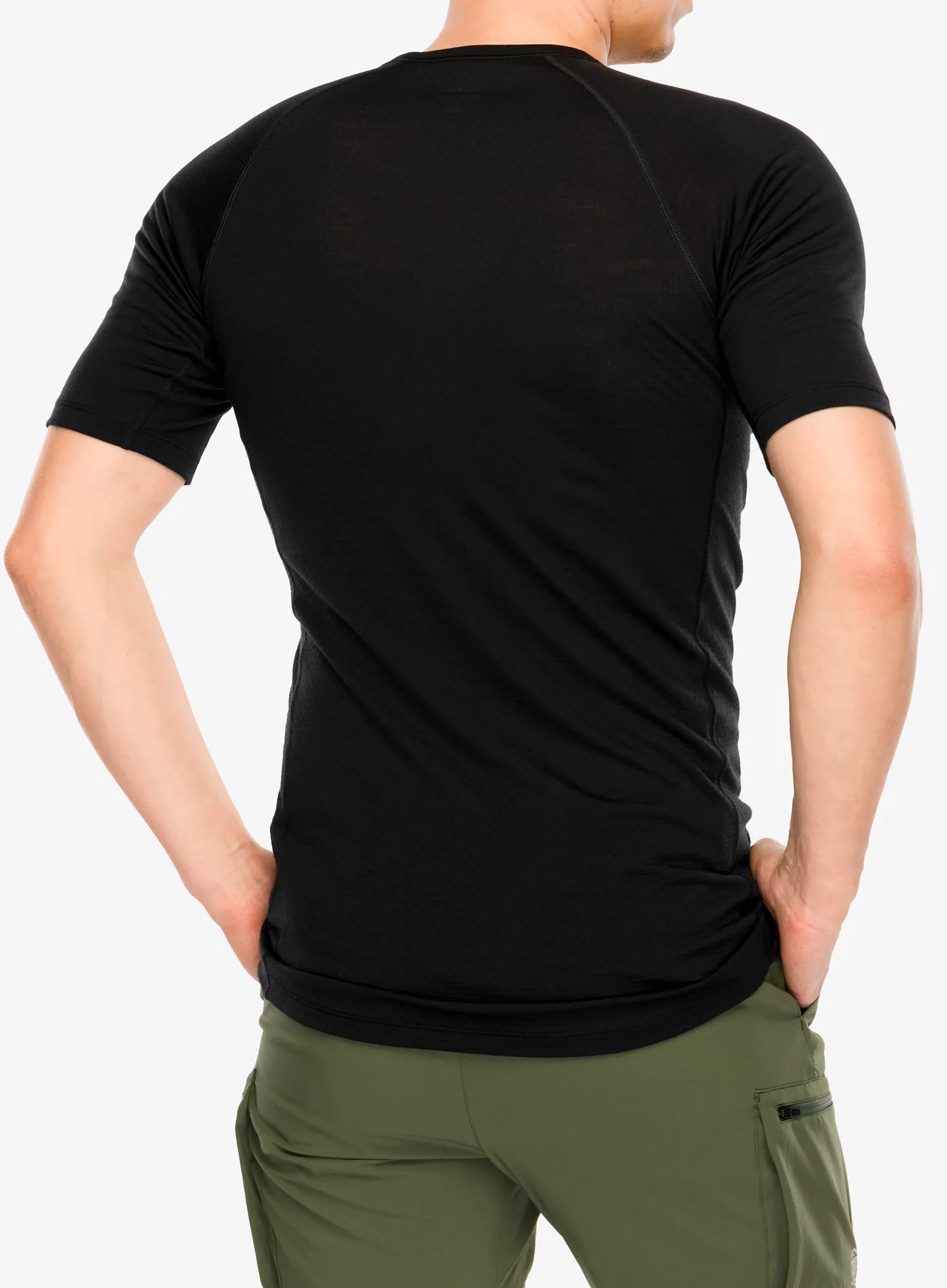 Termo majica Icebreaker Merino Blend 125 ZoneKnit SS Crewe - black