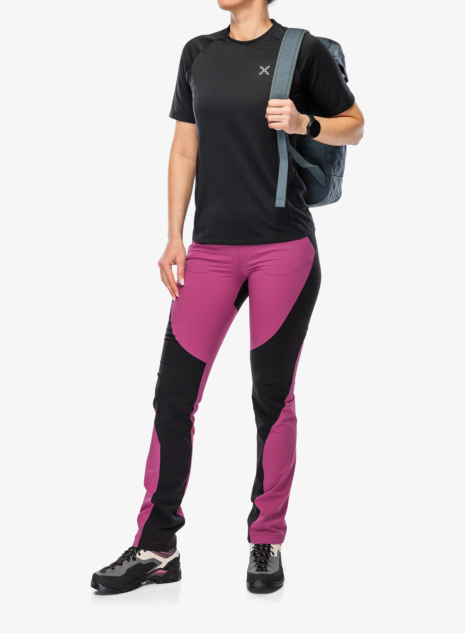 Ženska športna majica Montura Rise T-Shirt - black