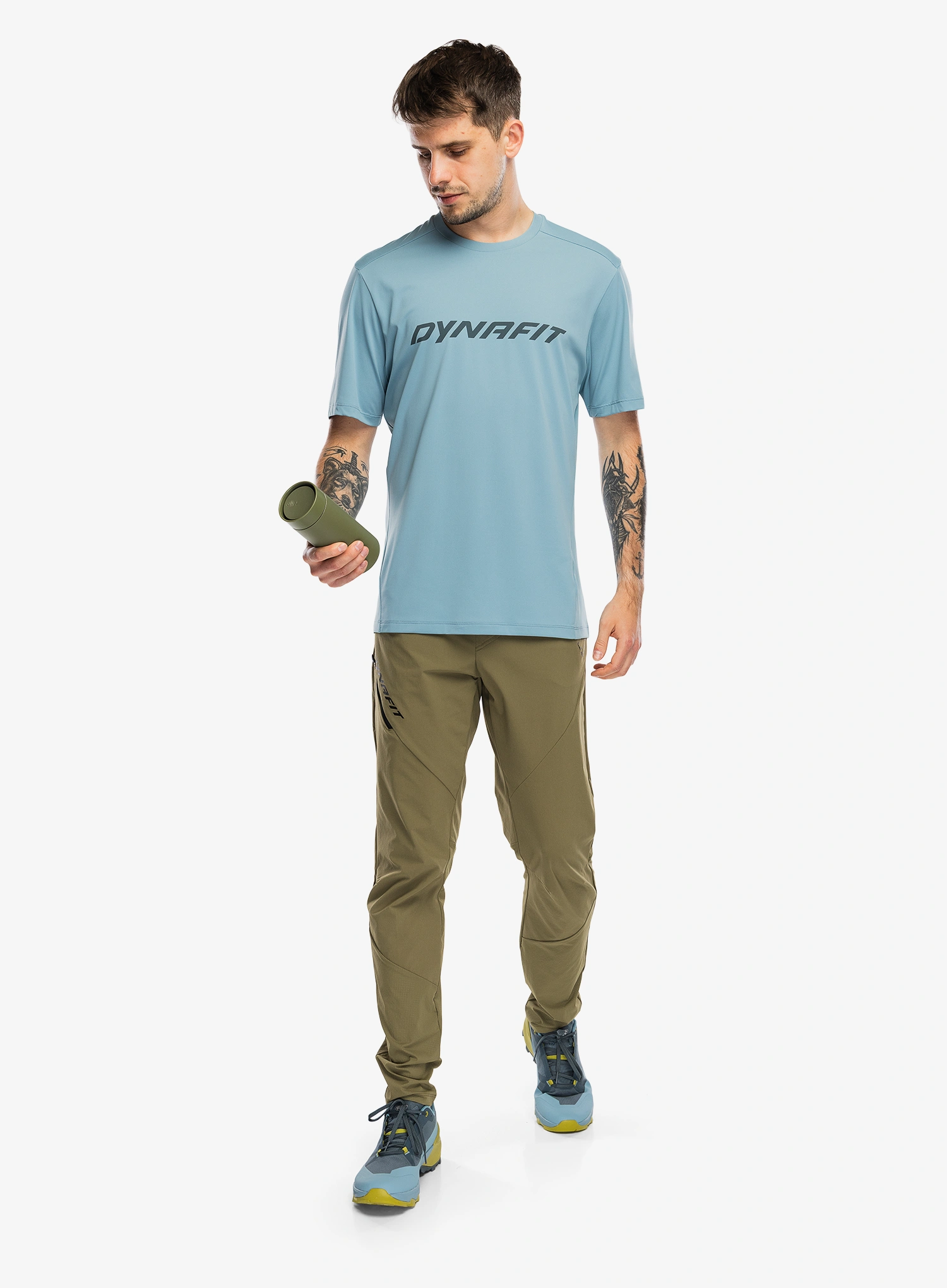 Fitness majica Dynafit Traverse T-Shirt - smoke blue