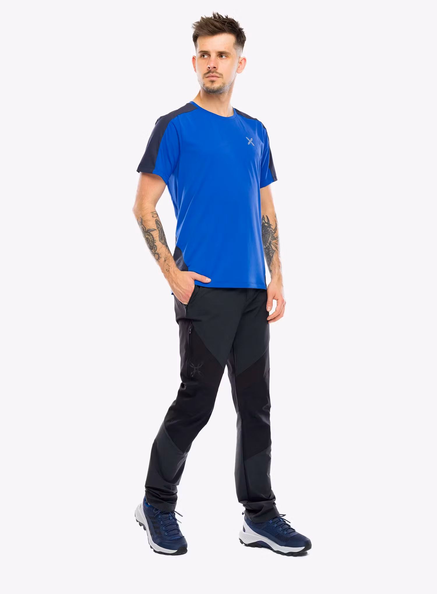 Fitness majica Montura Hade T-Shirt - b.blue/graphite blue