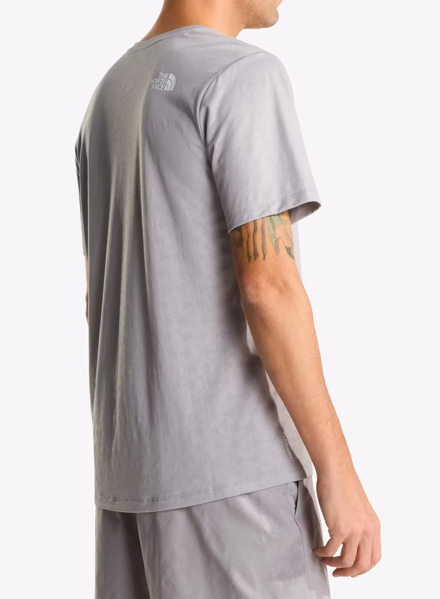 Fitness majica The North Face 24/7 Pentadome Embossed Reg SS Tee - meld grey