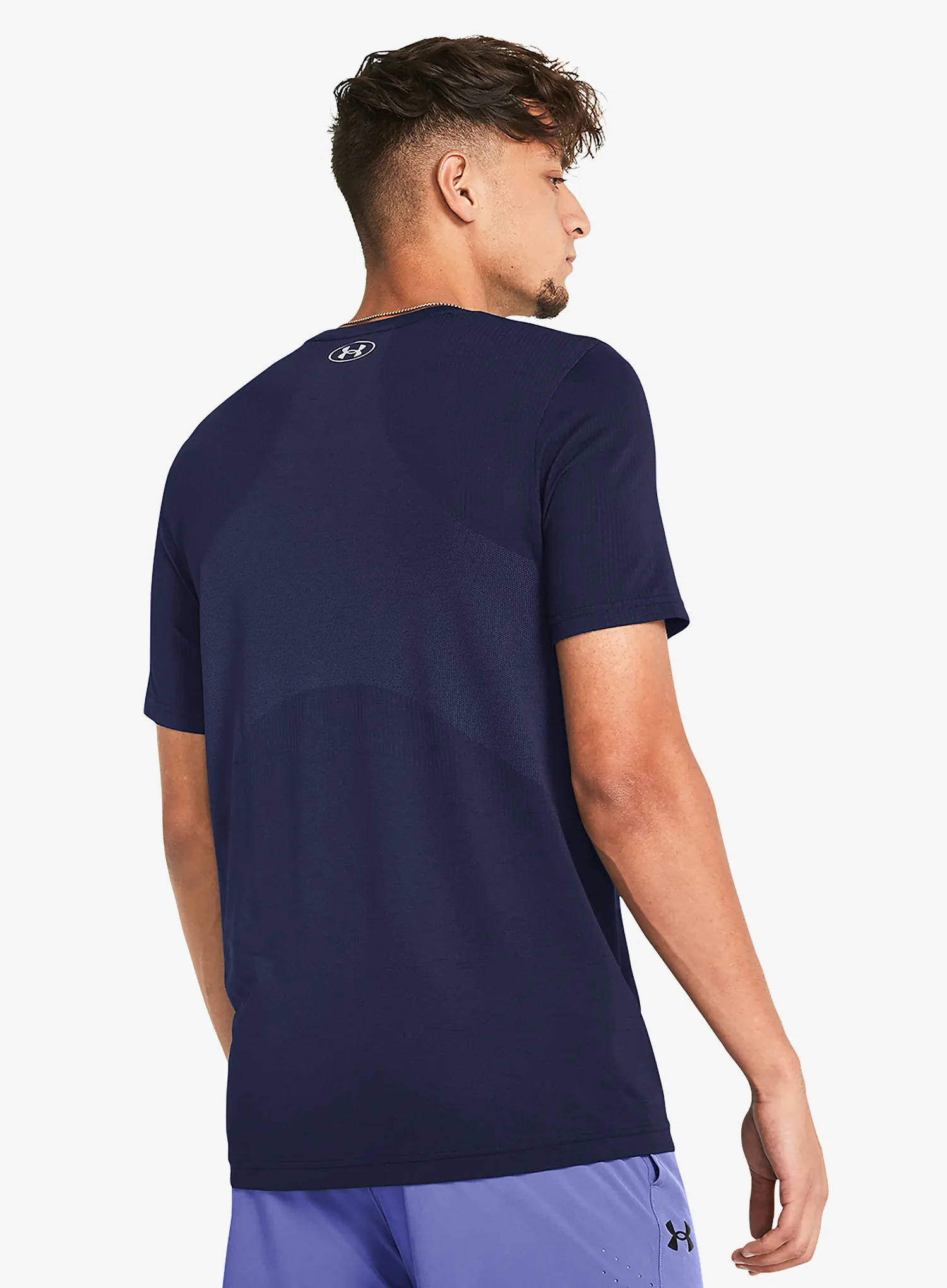 Fitness majica Under Armour Vanish Seamless SS - midnight navy/mod gray