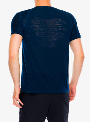 Majica UYN Aerocross Self Layer Shirt Short Sleeves Regular Fit - blue poseidon