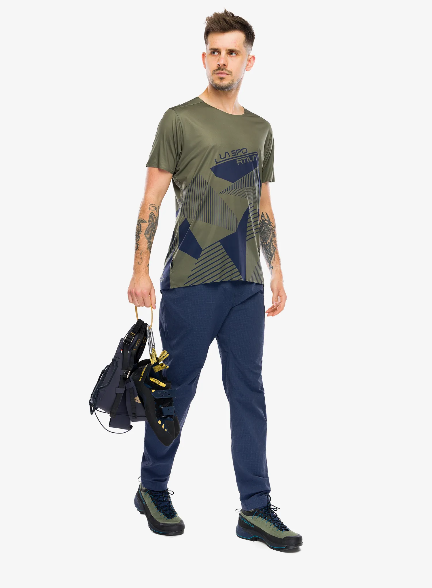 Majica La Sportiva Comp T-Shirt - cypress/night sky