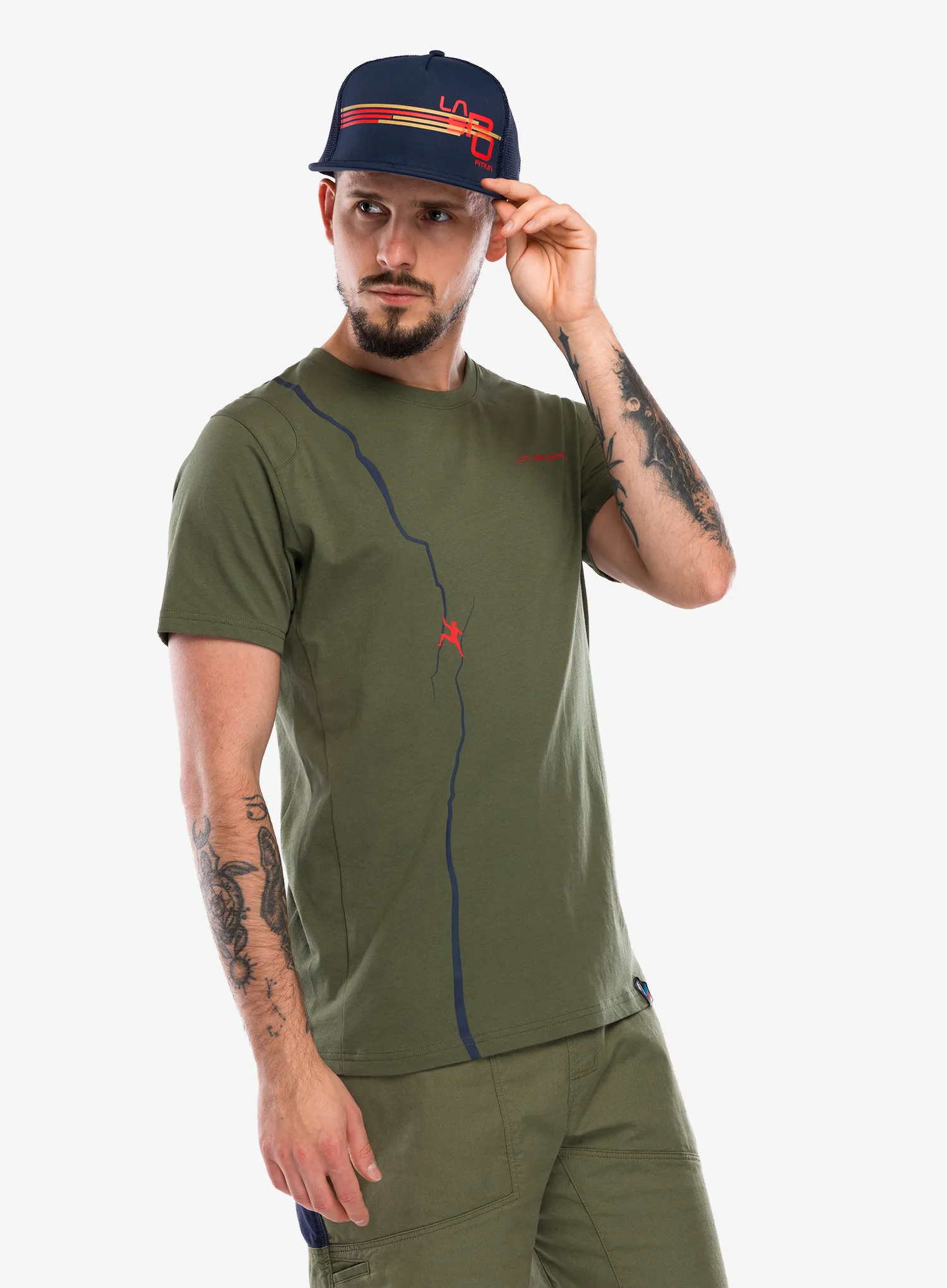Majica La Sportiva Route T-Shirt - cypress/night sky