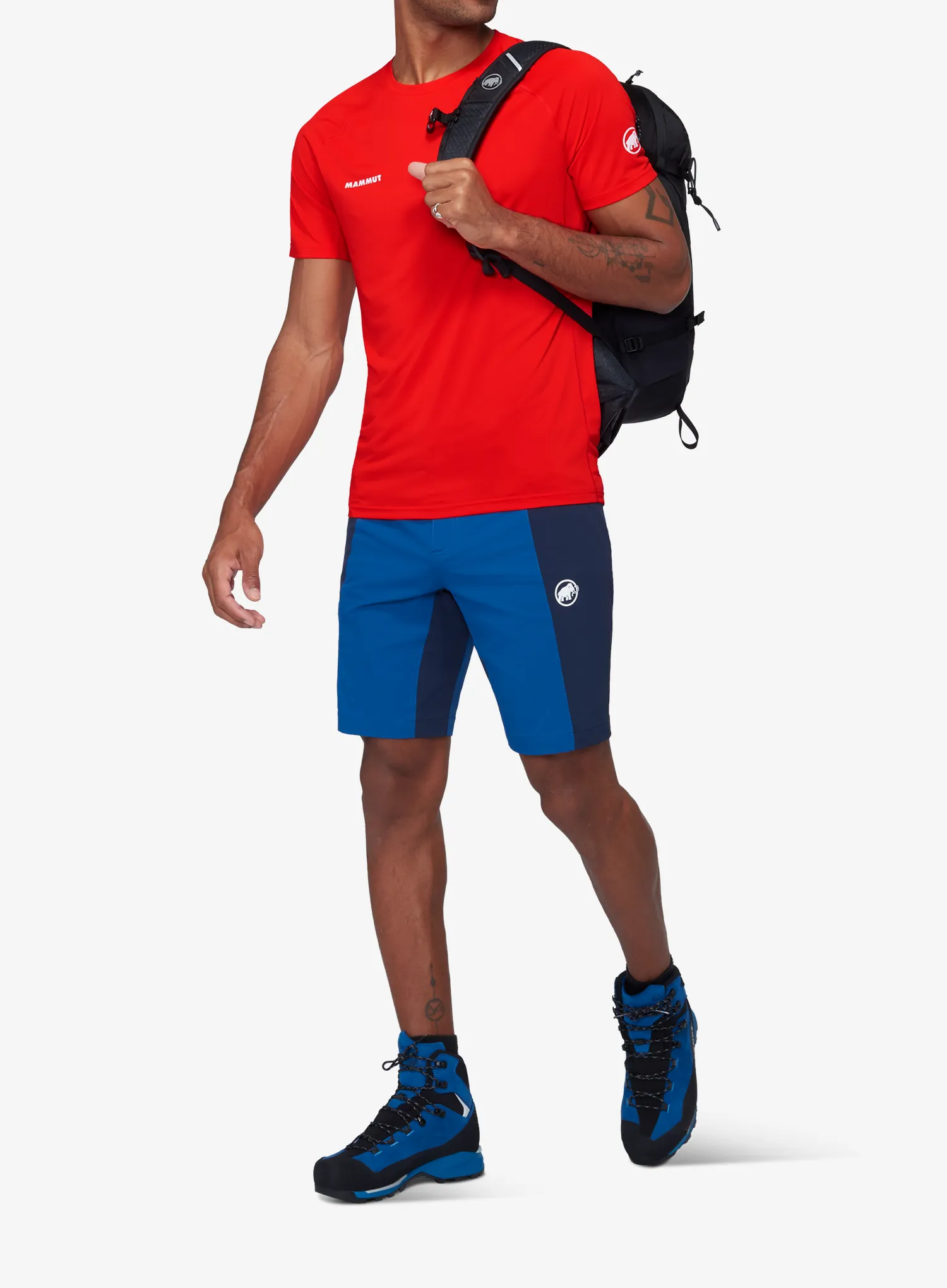 Majica Mammut Ducan FL T-Shirt - mammut red