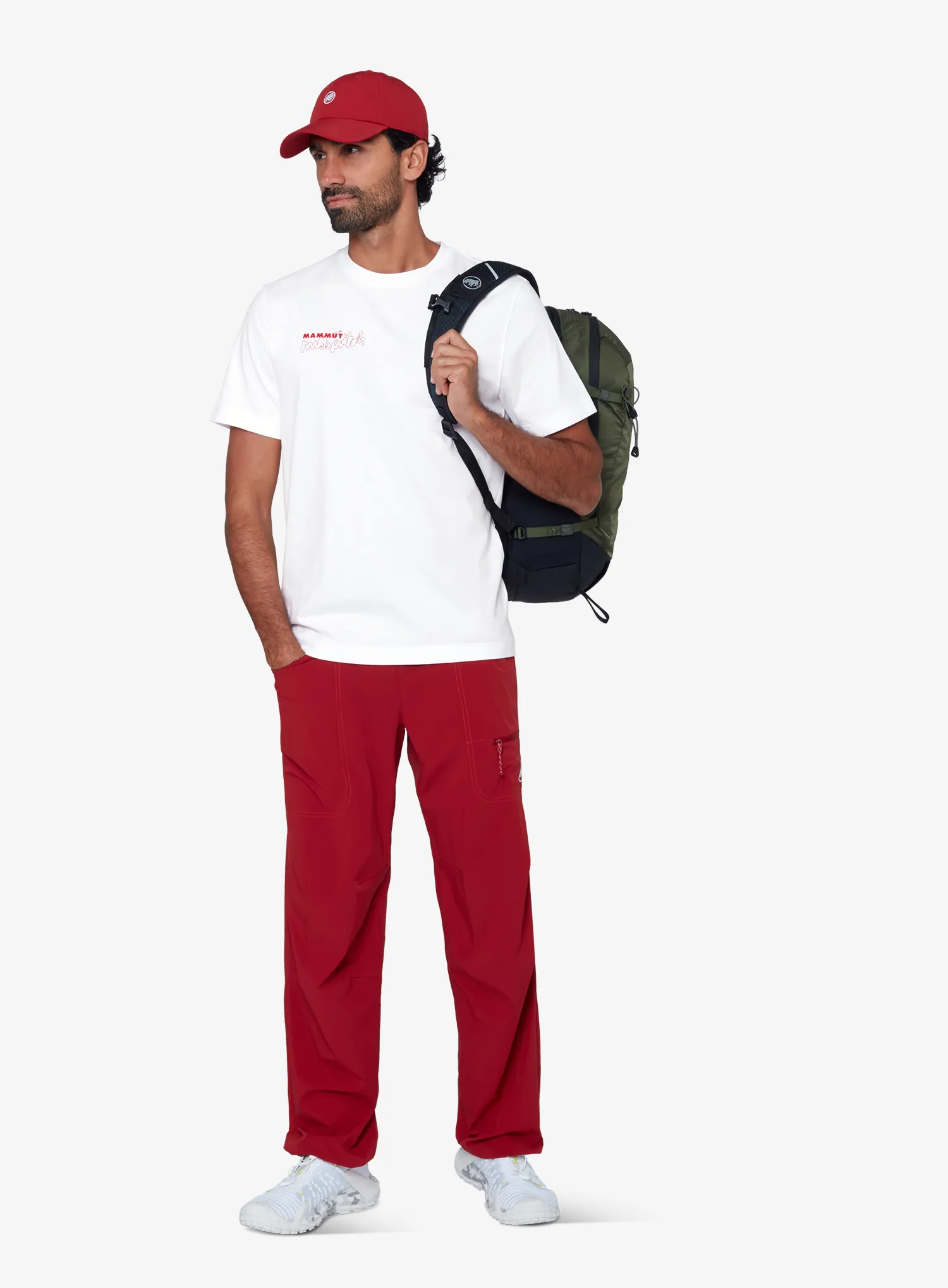 Majica Mammut Mammut Base T-Shirt Multi-Pitch - white