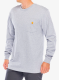 Majica z dolgimi rokavi Carhartt Workwear Pocket T-Shirt L/S - heather grey