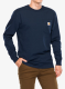 Majica z dolgimi rokavi Carhartt Workwear Pocket T-Shirt L/S - navy