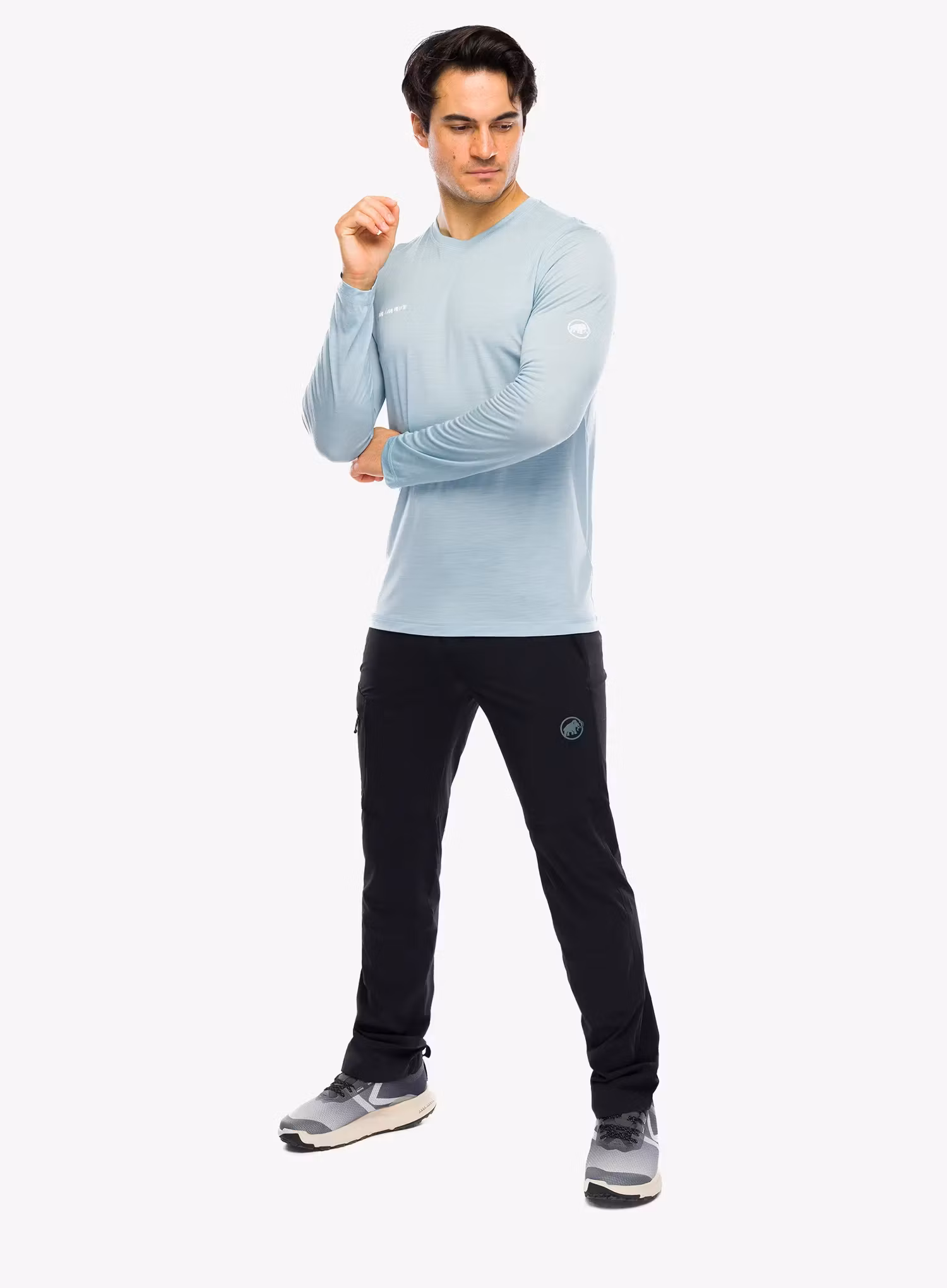 Majica z dolgimi rokavi Mammut Tree Wool FL Longsleeve - nebla