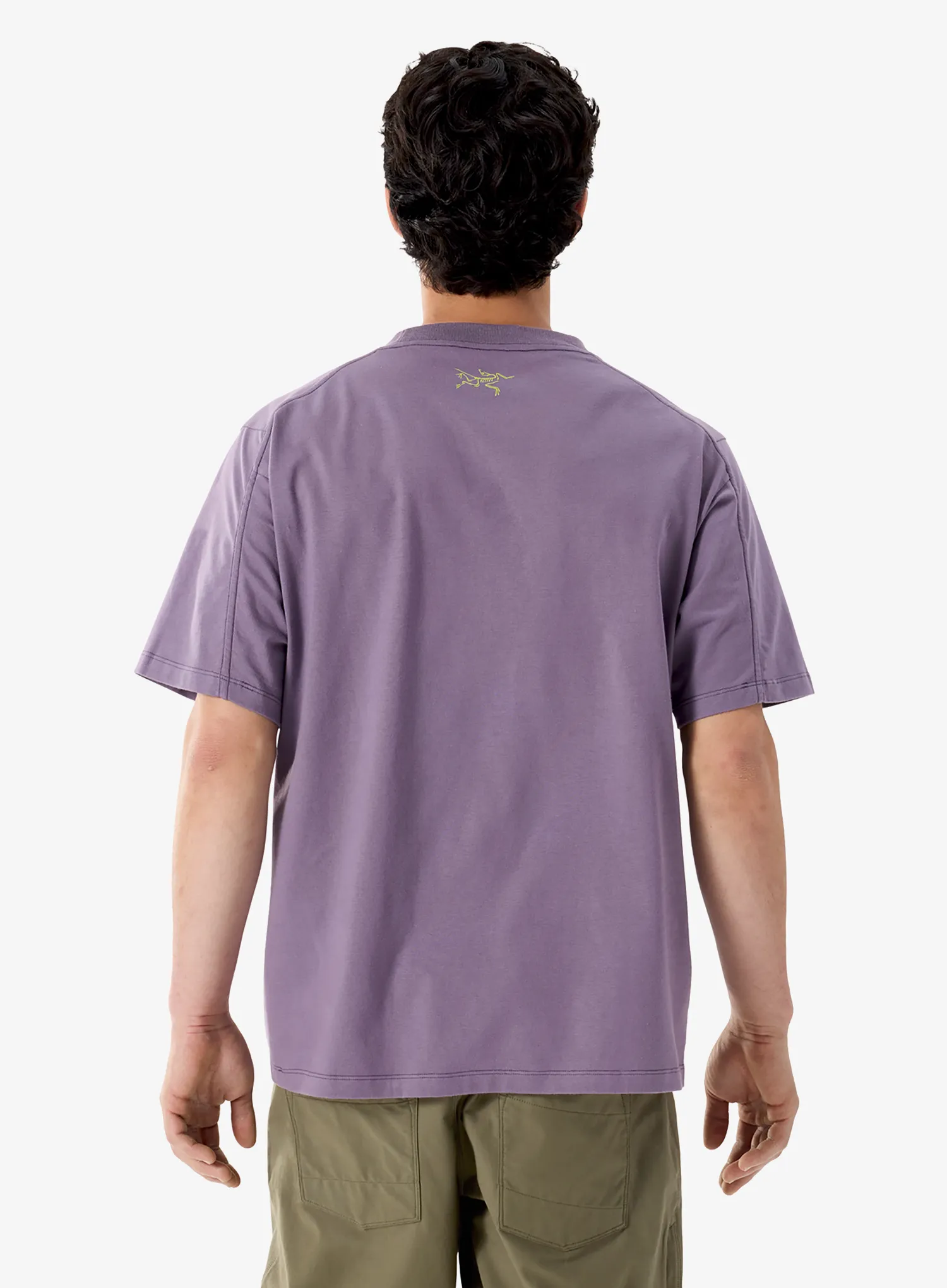 Majica s potiskom Arcteryx Kragg Cotton Lithographica SS - lt moondrop