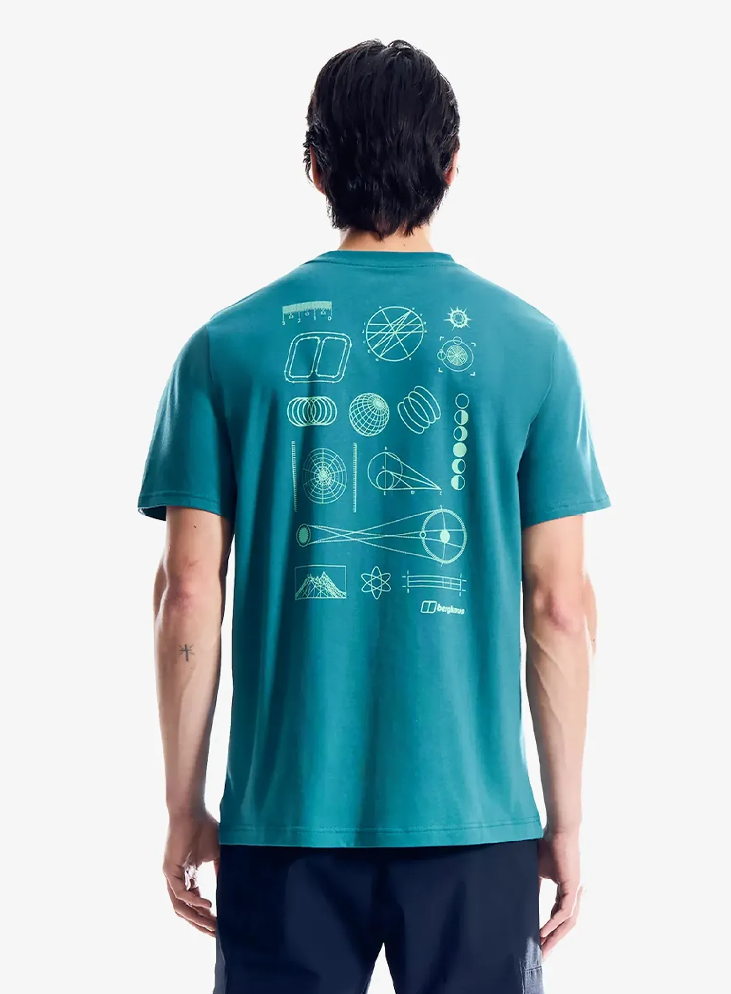 Majica s potiskom Berghaus Geo Mountaintry Essential Tee Am - northern storm