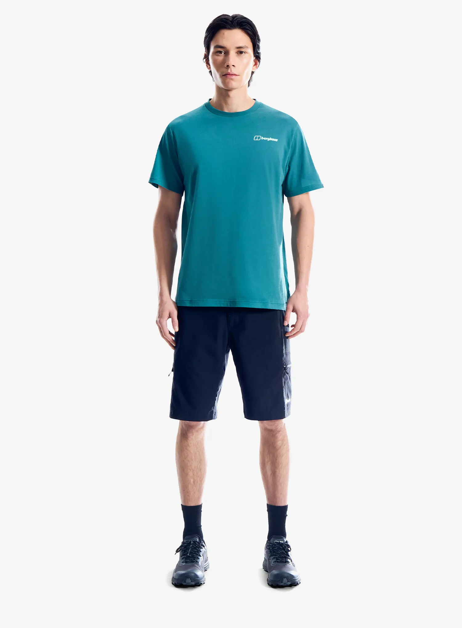 Majica s potiskom Berghaus Geo Mountaintry Essential Tee Am - northern storm