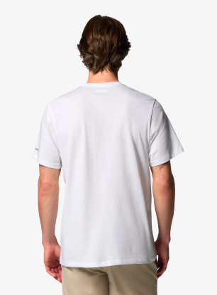 Majica s potiskom Columbia CSC Seasonal Graphic Tee - white/heavenly stacked gem