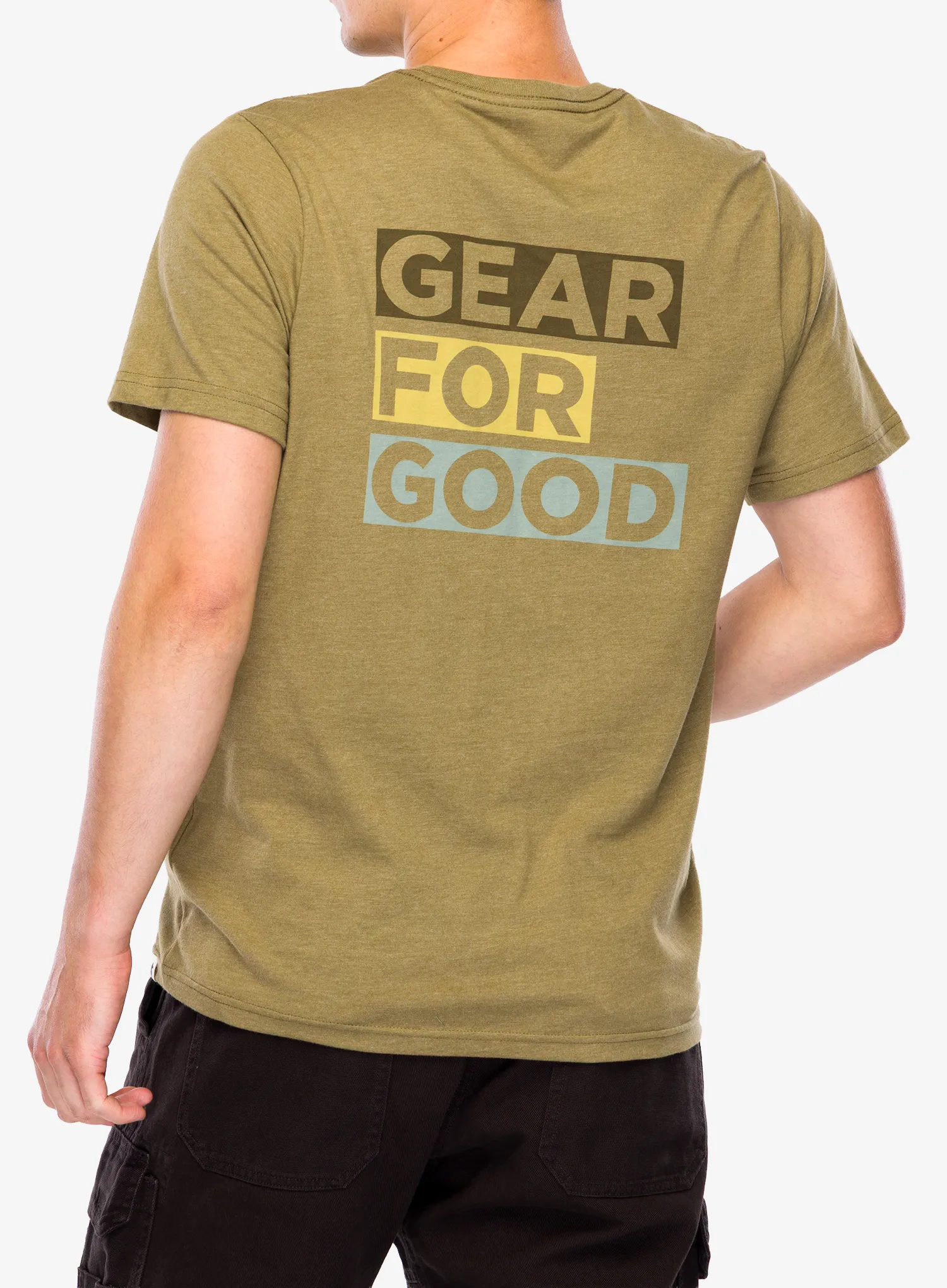 Majica s potiskom Cotopaxi Gear For Good Stripes T-Shirt - moss