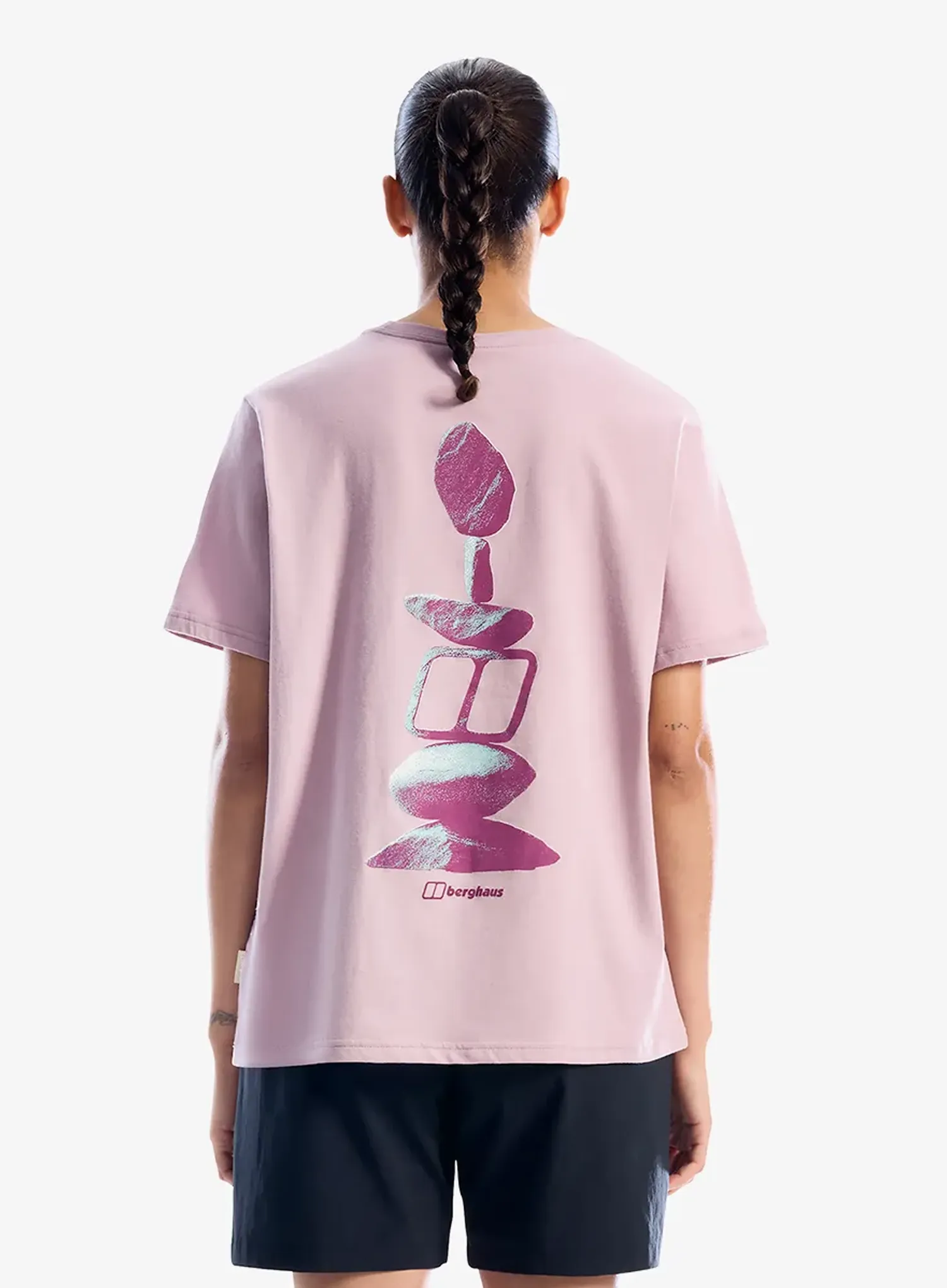 Ženska majica s potiskom Berghaus Cairn Essential Tee Af - alpine haze