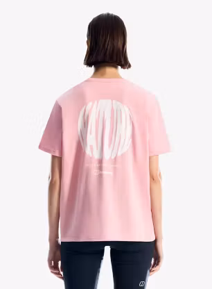 Ženska majica s potiskom Berghaus Nature Essential Tee Af - pink lake