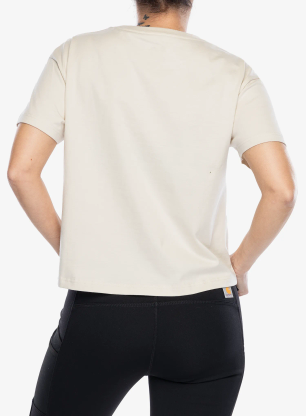 Ženska majica s potiskom Fjallraven Fjallblomster Logo T-shirt - chalk white