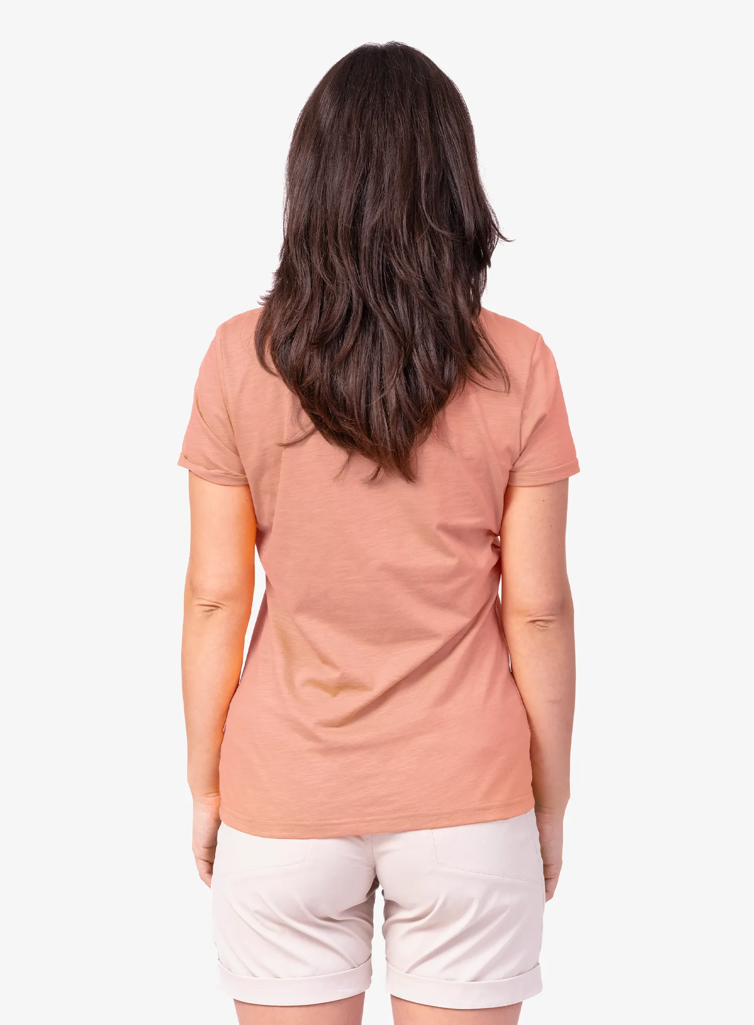Ženska majica s potiskom Hannah Selia II - peach nectar