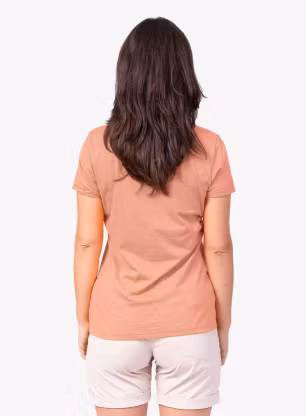 Ženska majica s potiskom Hannah Selia II - peach nectar