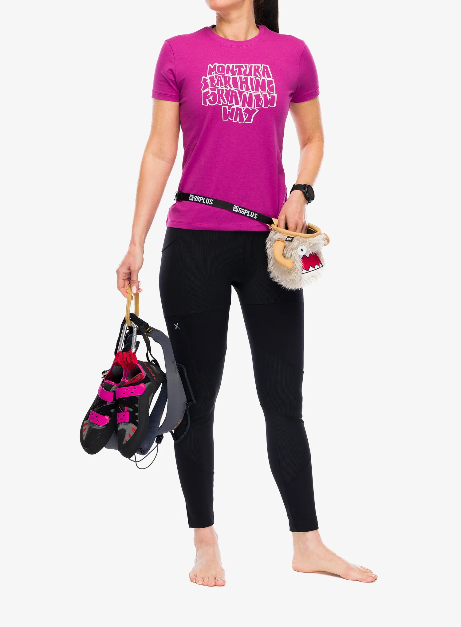 Ženska majica s potiskom Montura Knots T-Shirt - baton rouge