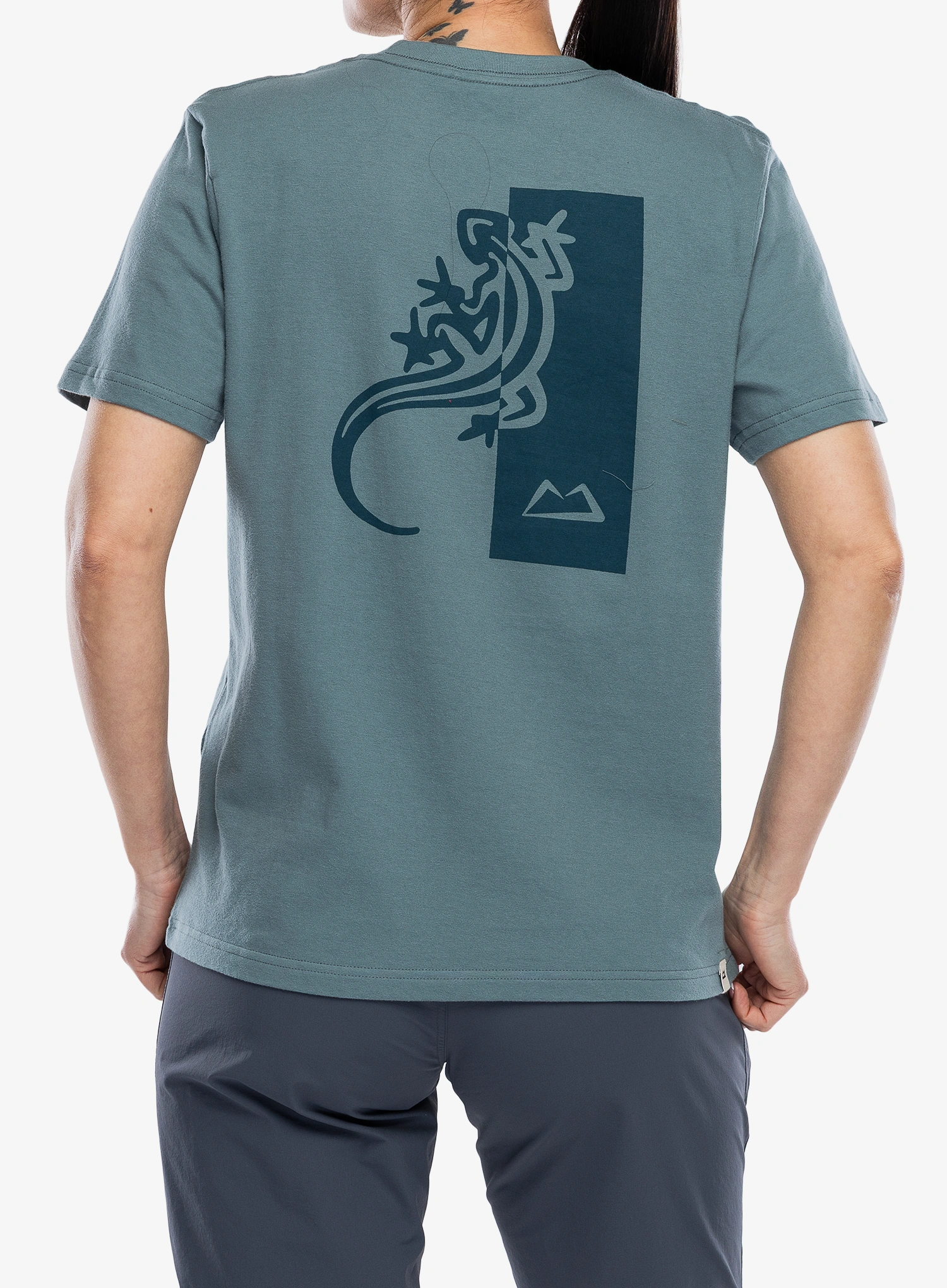 Ženska majica s potiskom Mountain Equipment Podus Tee - blue goblin 