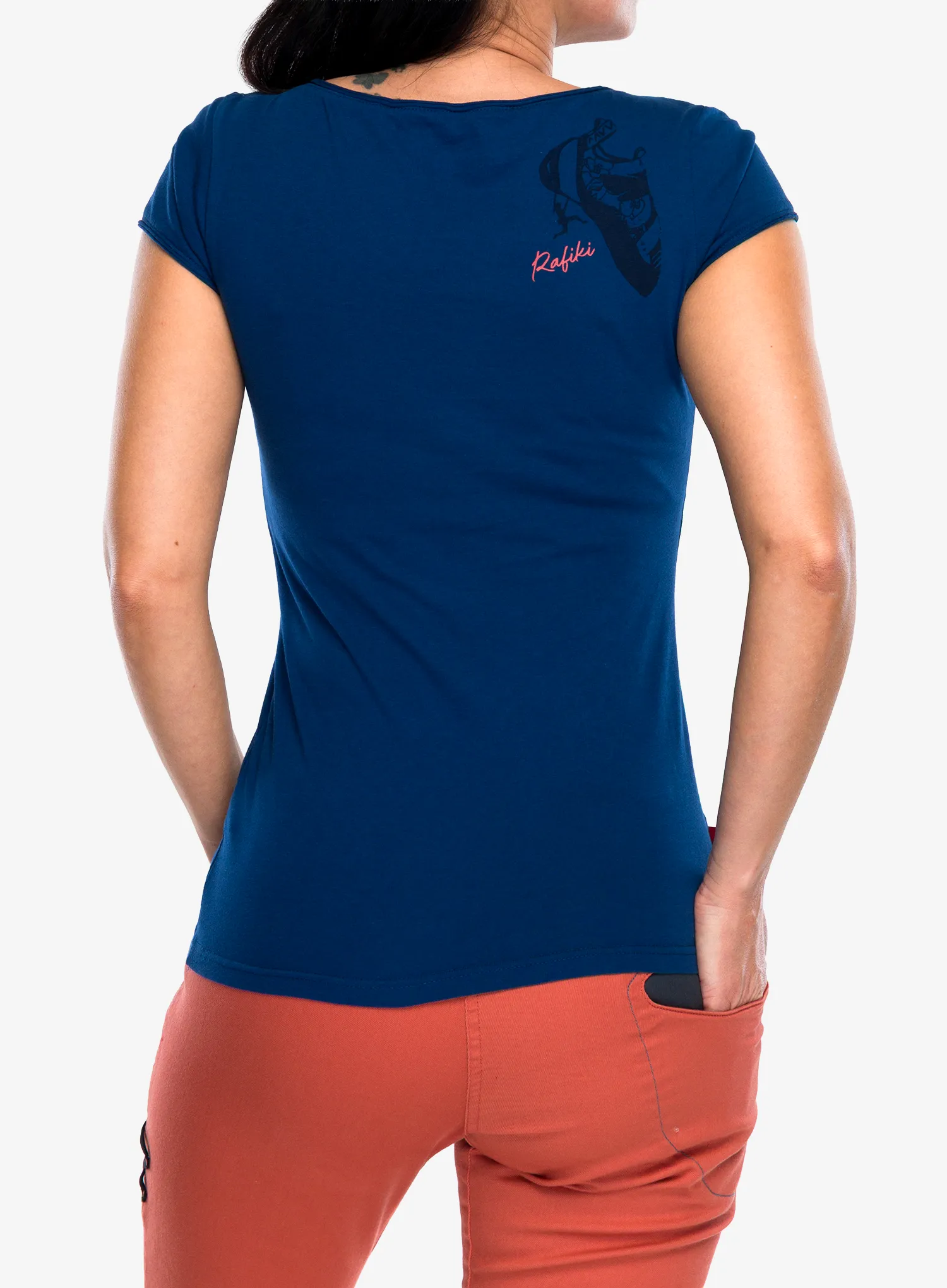 Ženska majica s potiskom Rafiki Jay - ensign blue II