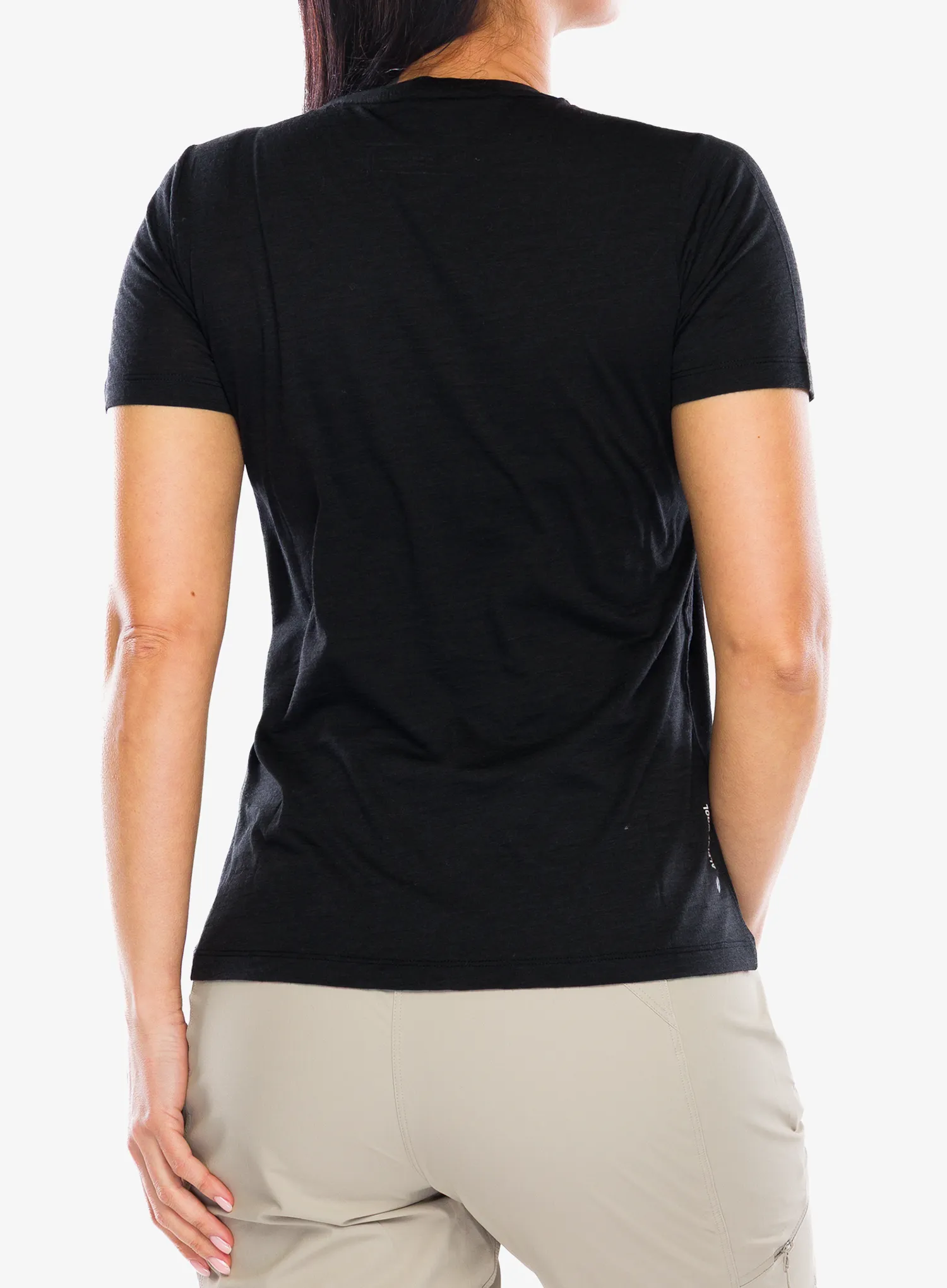 Ženska majica s potiskom Salewa Eagle Dotted Mtn Am T-Shirt - black out
