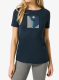 Ženska majica s potiskom Super.natural Rio Grande Tee - blueberry/various