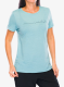 Ženska majica s potiskom Super.natural Tri Tee - cameo blue/blueberry