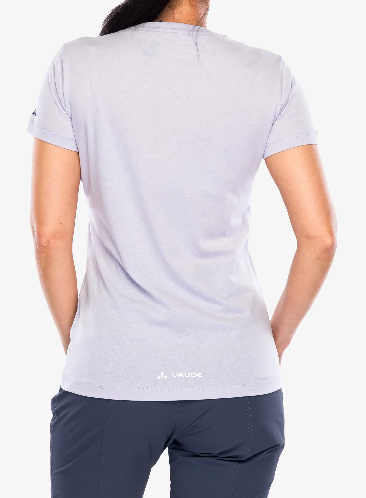 Ženska majica s potiskom Vaude Cyclist T-Shirt V - lavender