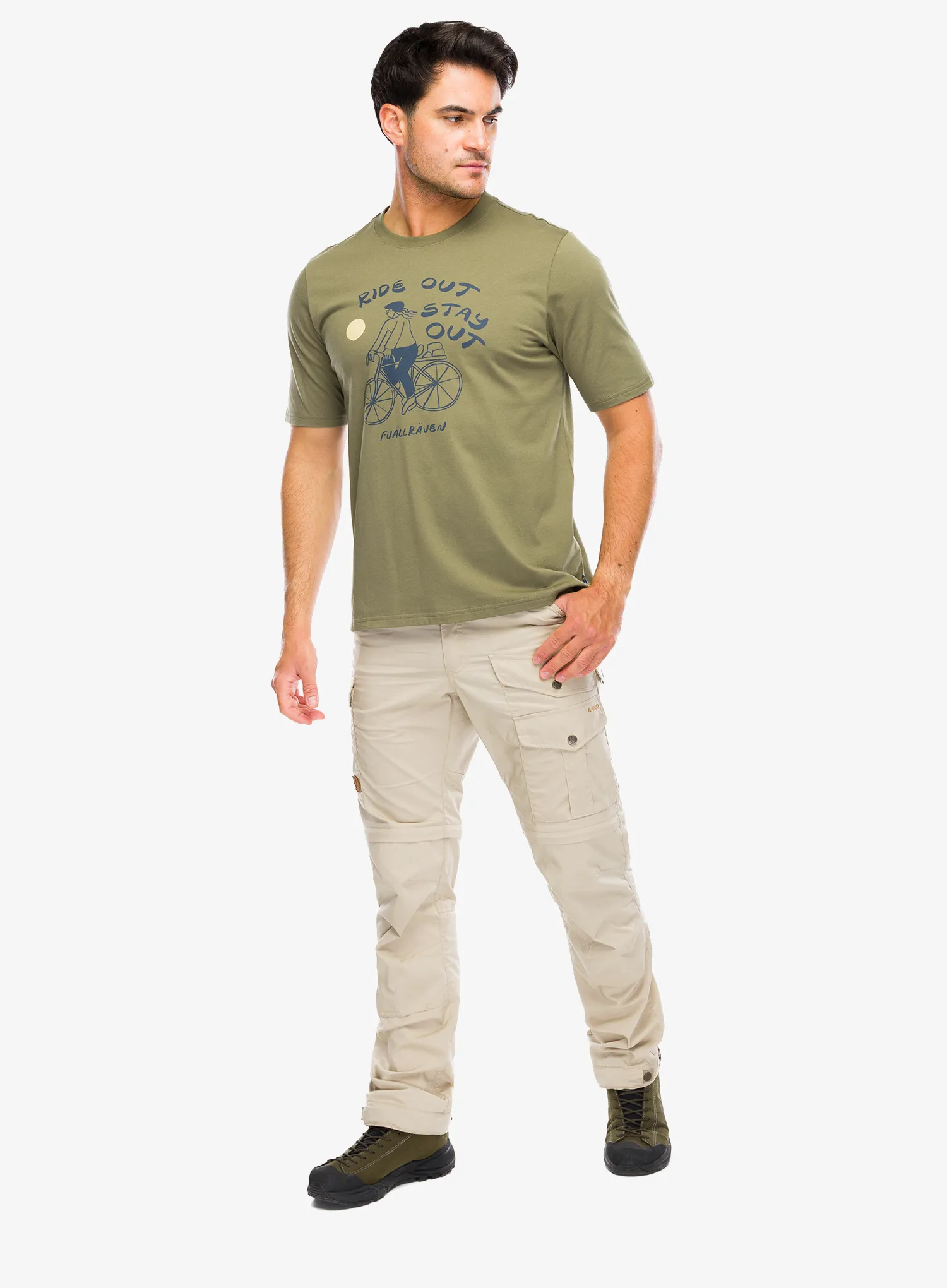 Majica s potiskom Fjallraven Hoja Ivag T-shirt - green