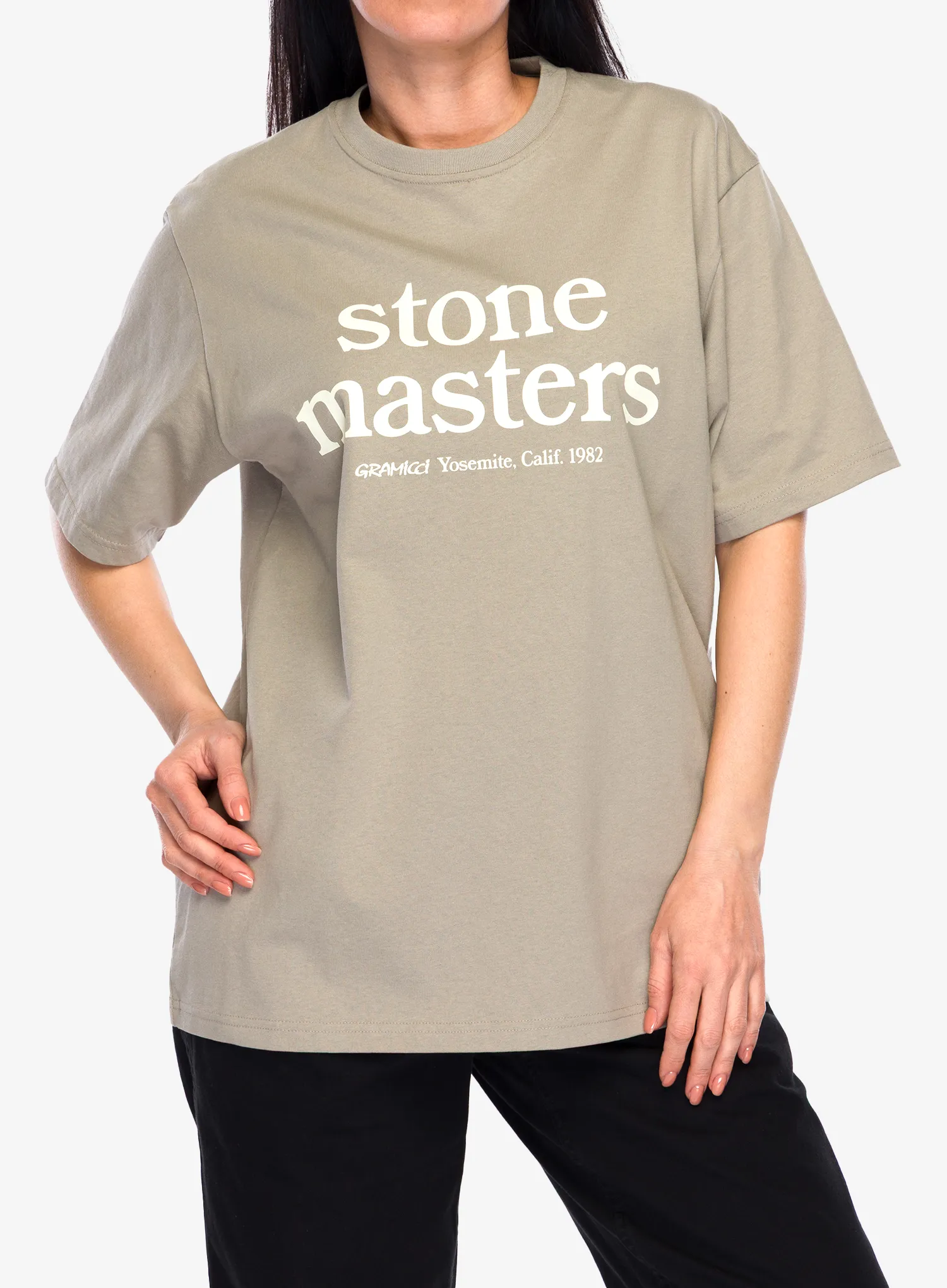 Majica s potiskom Gramicci Stonemasters Tee - khaki