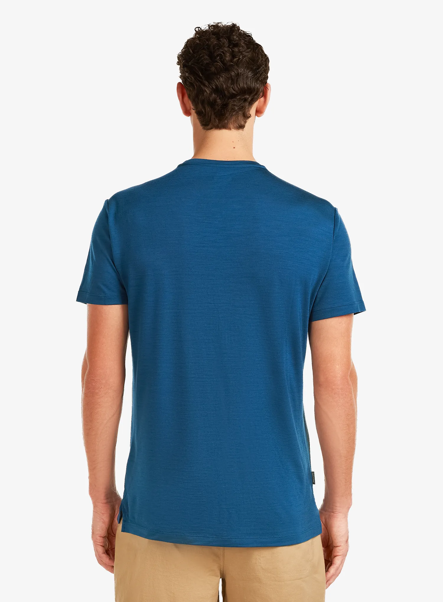 Majica s potiskom Icebreaker Merino 125 Cool-Lite Sphere SS Tee Beta - atlantis