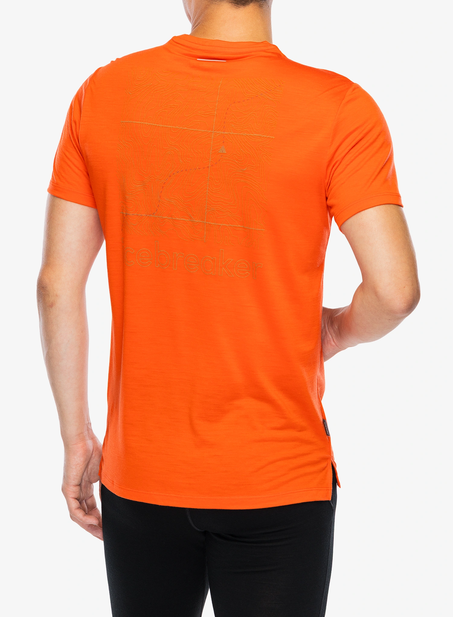 Majica s potiskom Icebreaker Merino Blend 125 Cool-Lite Sphere SS Tee Trail - fervid