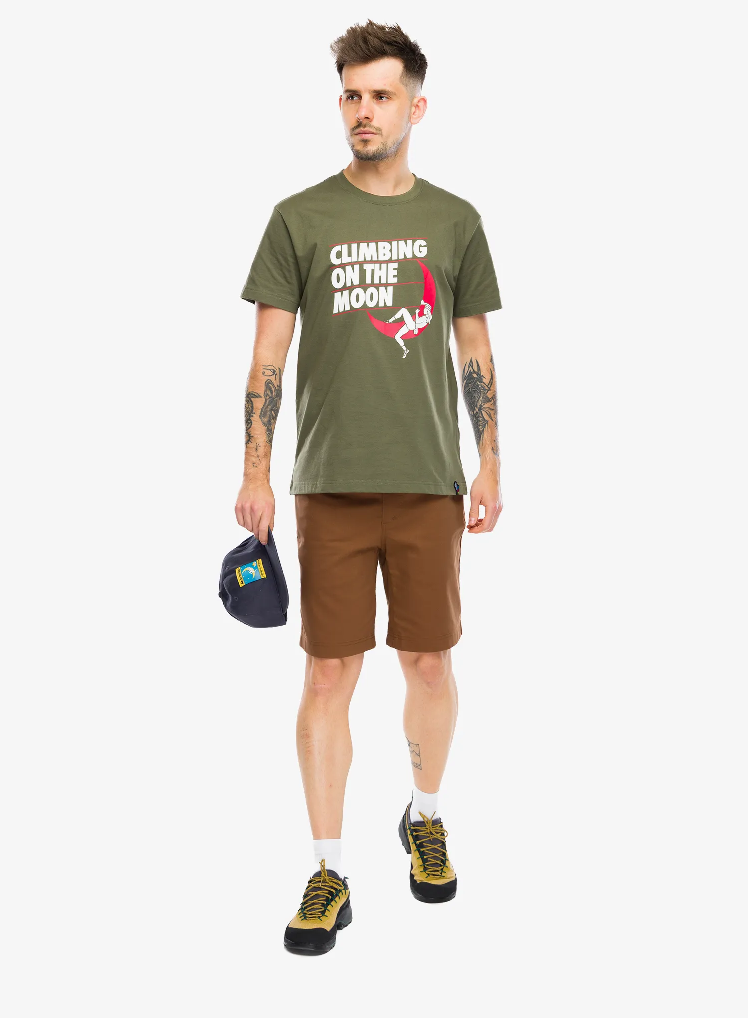 Majica s potiskom La Sportiva Moon Rock T-Shirt - cypress/chalk