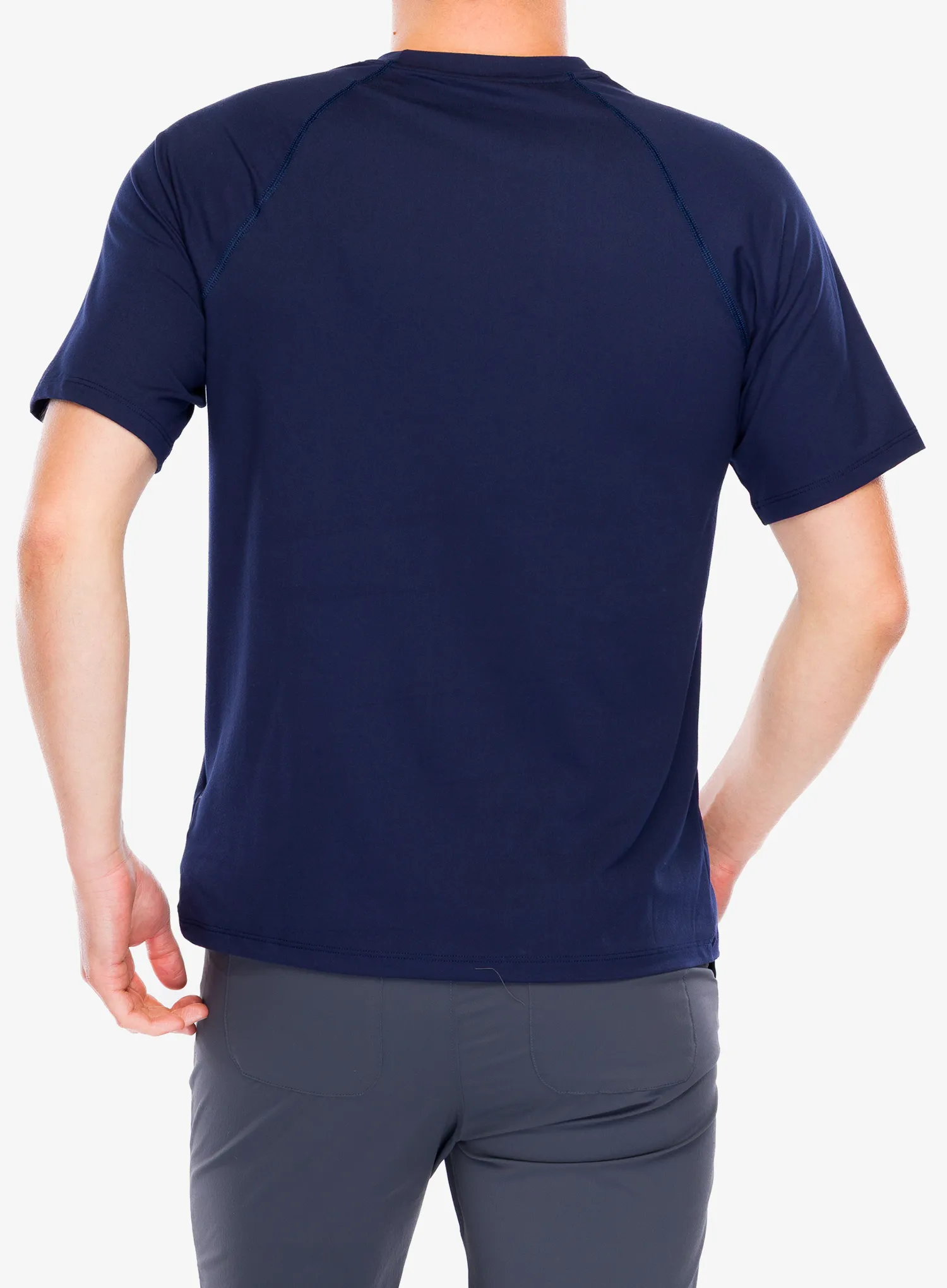 Majica s potiskom Marmot Windridge Graphic S/S - arctic navy