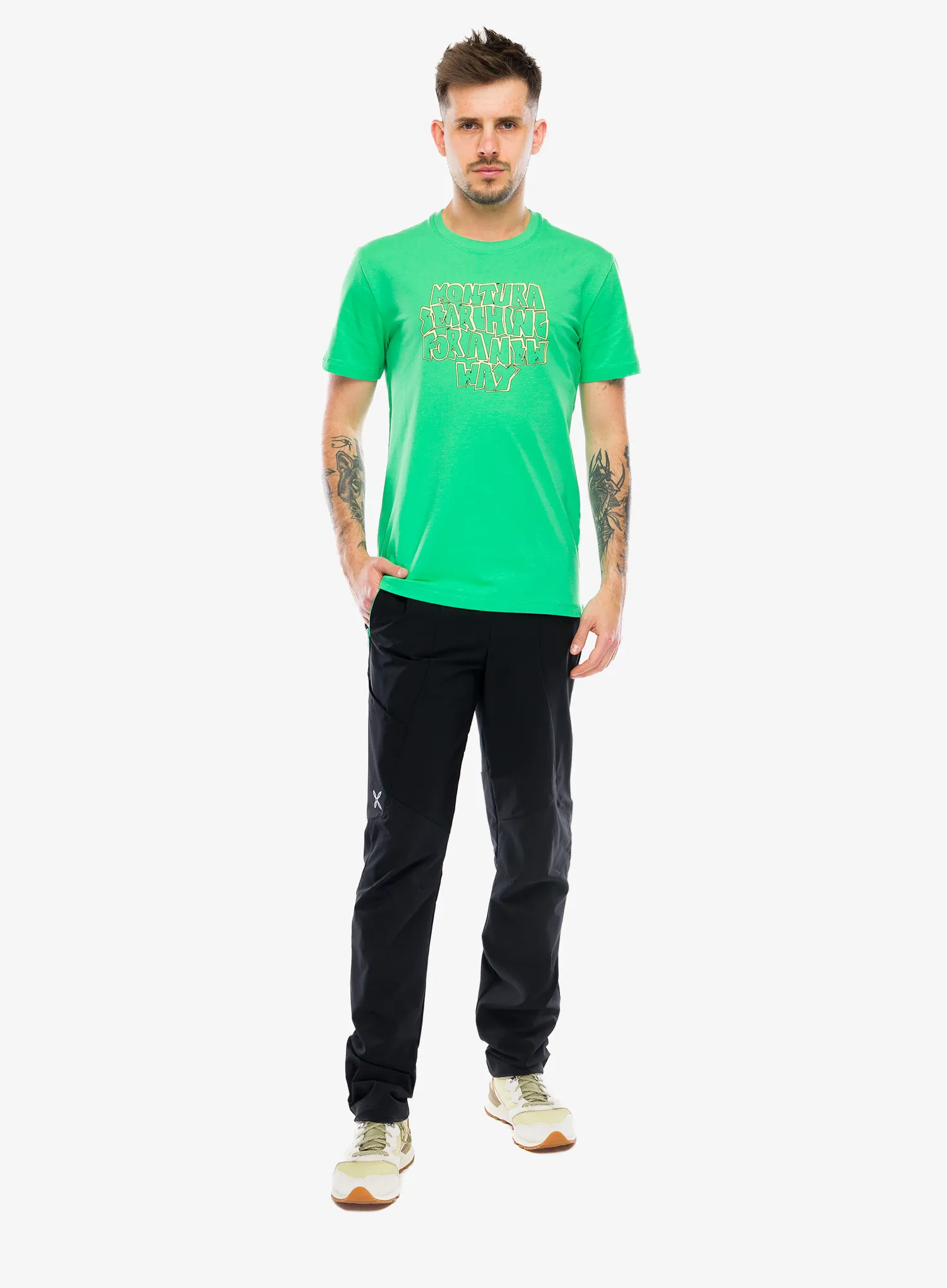 Majica s potiskom Montura Knots T-Shirt - vibe green