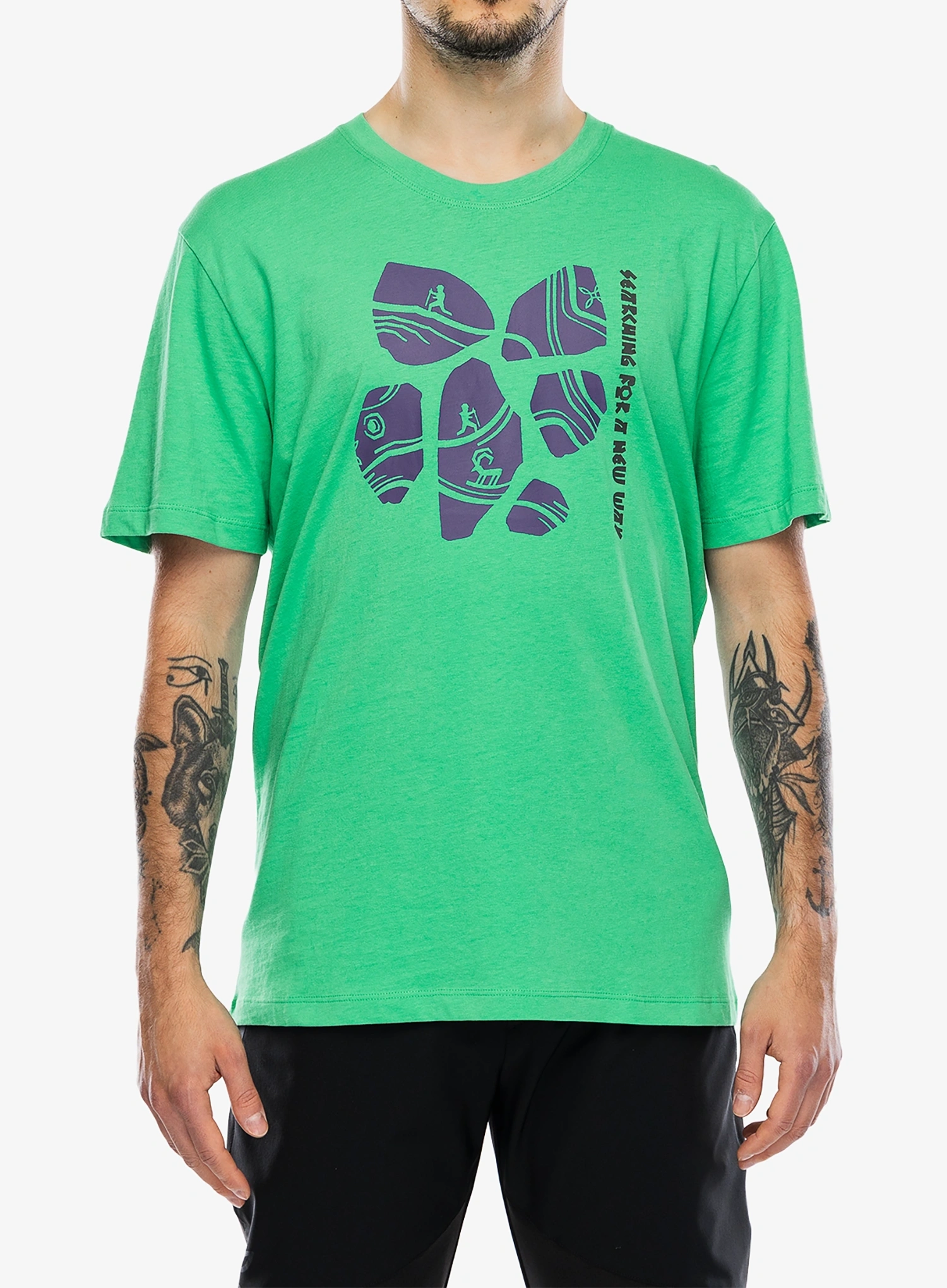 Majica s potiskom Montura Limestone T-Shirt - vibe green