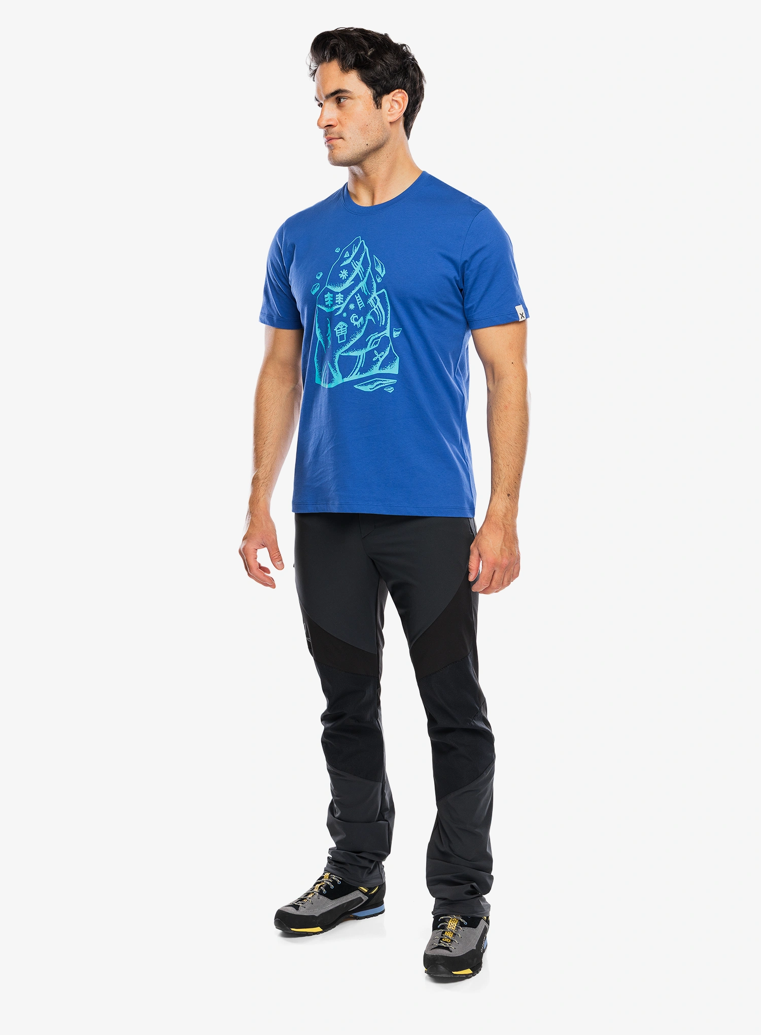 Majica s potiskom Montura Spire T-Shirt - b.blue
