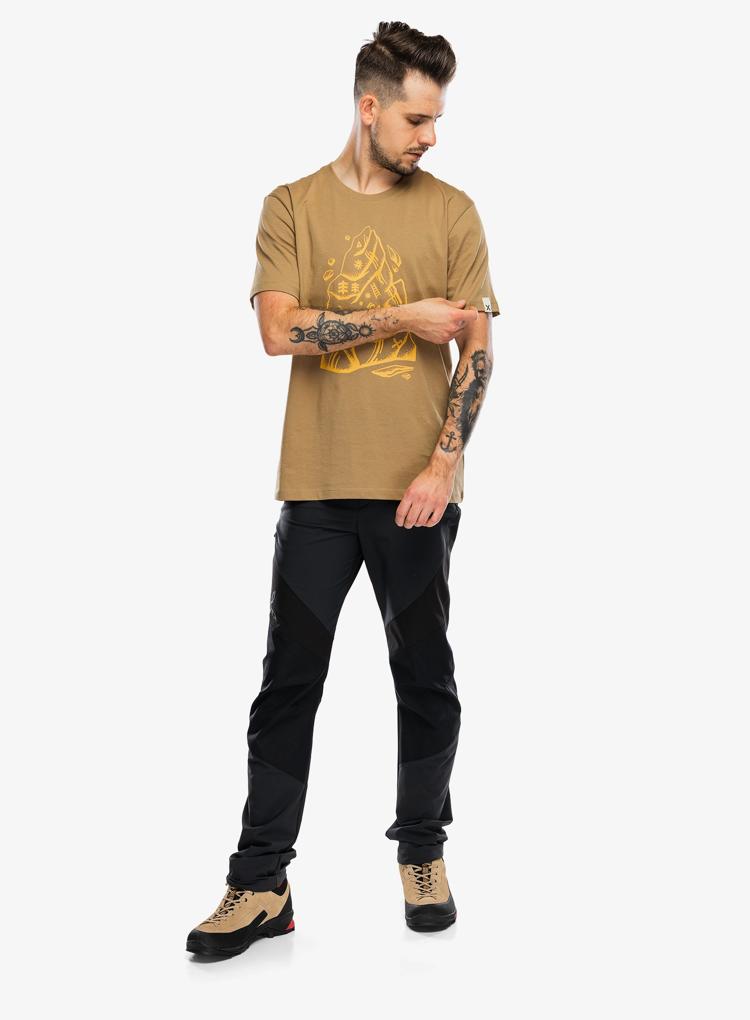 Majica s potiskom Montura Spire T-Shirt - desert beige