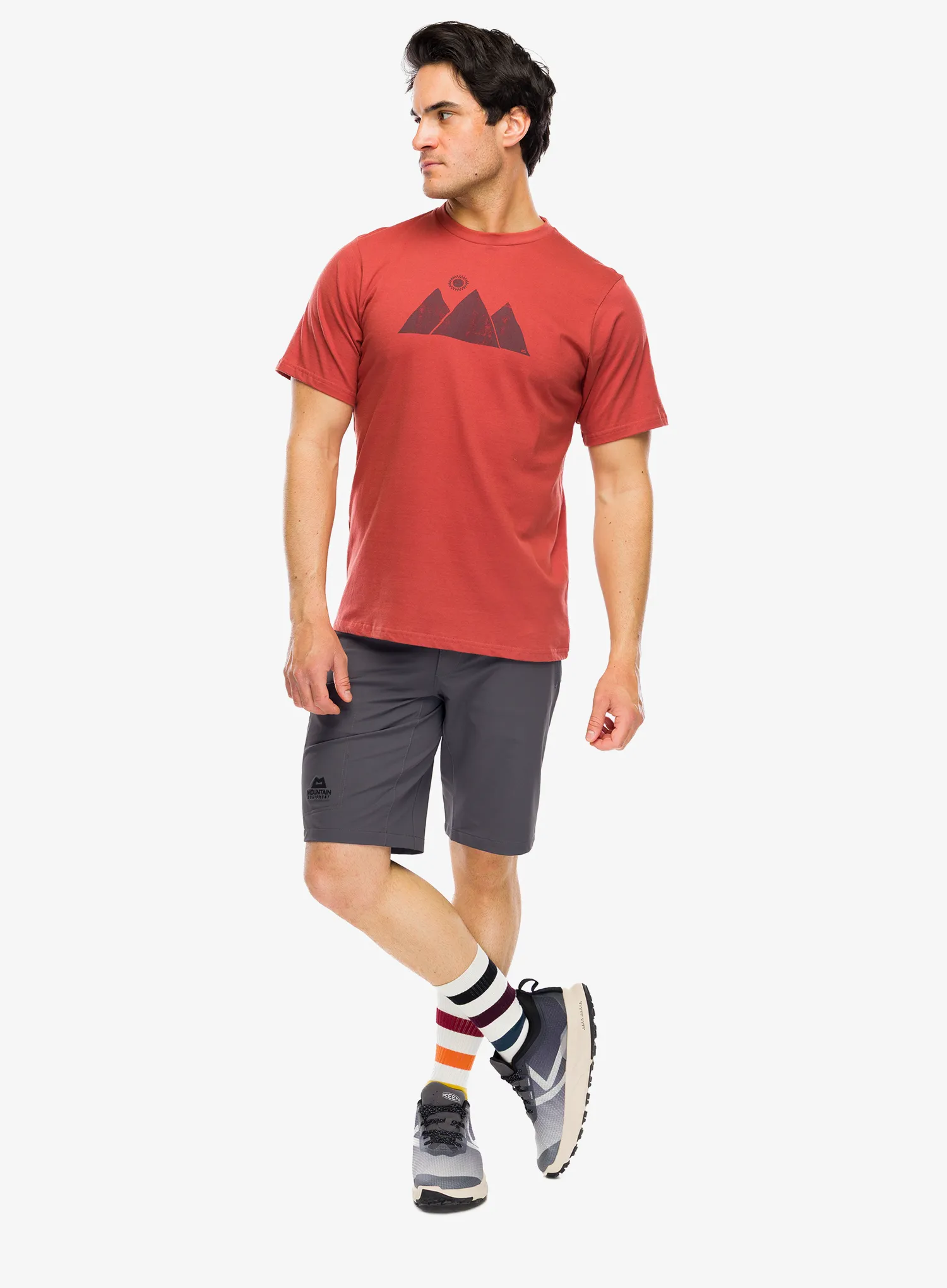 Majica s potiskom Mountain Equipment Mountain Sun Tee - etruscan red