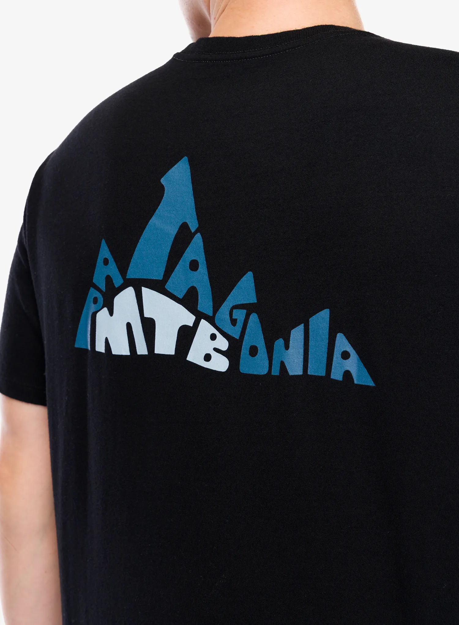Majica s potiskom Patagonia Berm Logo Responsibili-Tee - black