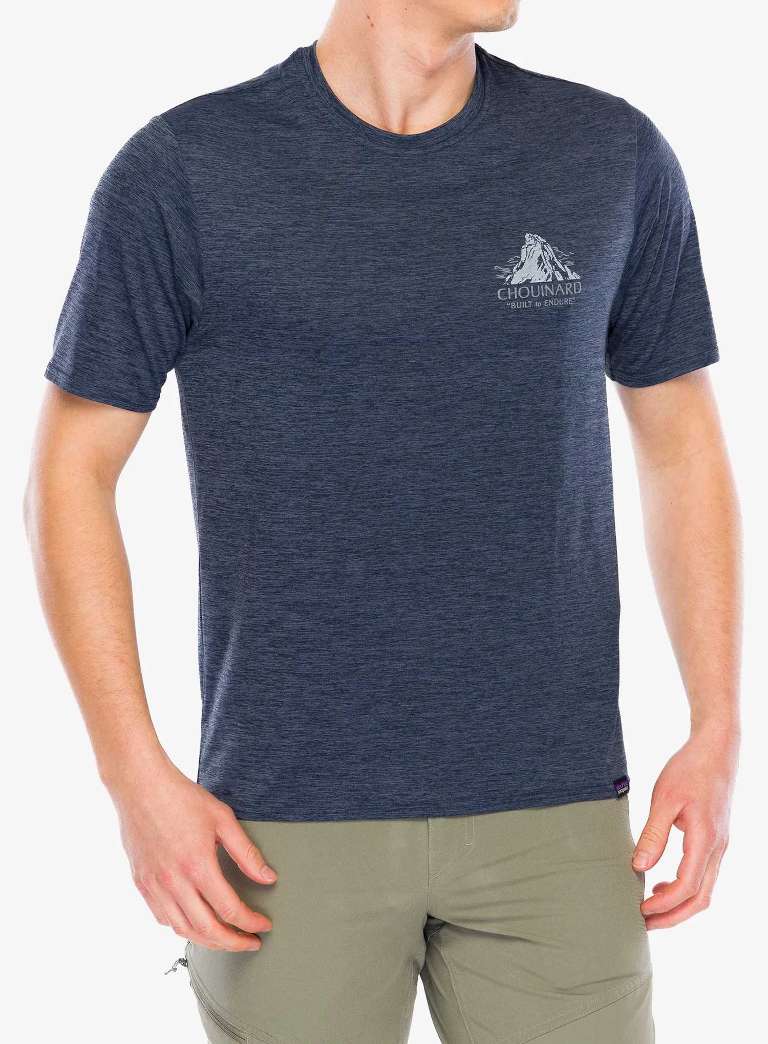 Majica s potiskom Patagonia Cap Cool Daily Graphic Shirt Lands - chouinard crest/smolder blue