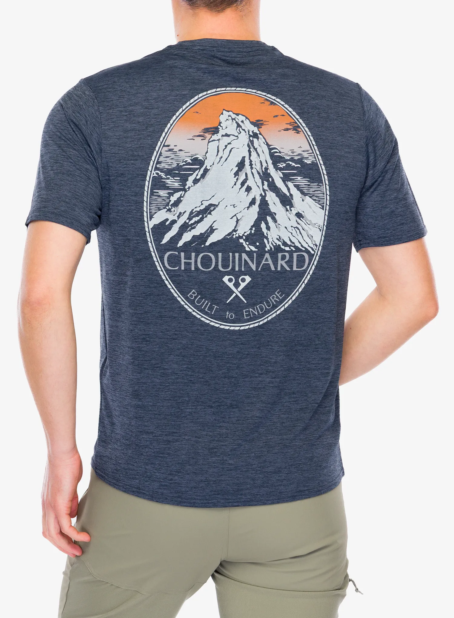 Majica s potiskom Patagonia Cap Cool Daily Graphic Shirt Lands - chouinard crest/smolder blue